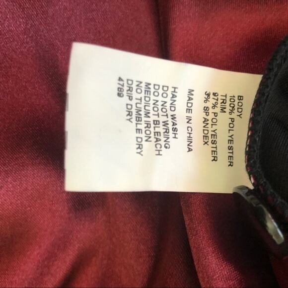 Chic Star Good Goth Red Black Halloween Dress NWT Size Medium - Picture 15 of 16